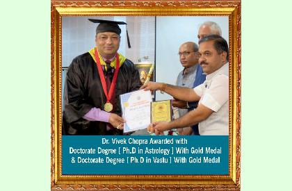 Dr. Vivek Chopra Ph.D (Gold Medalist) photos - Viprabharat